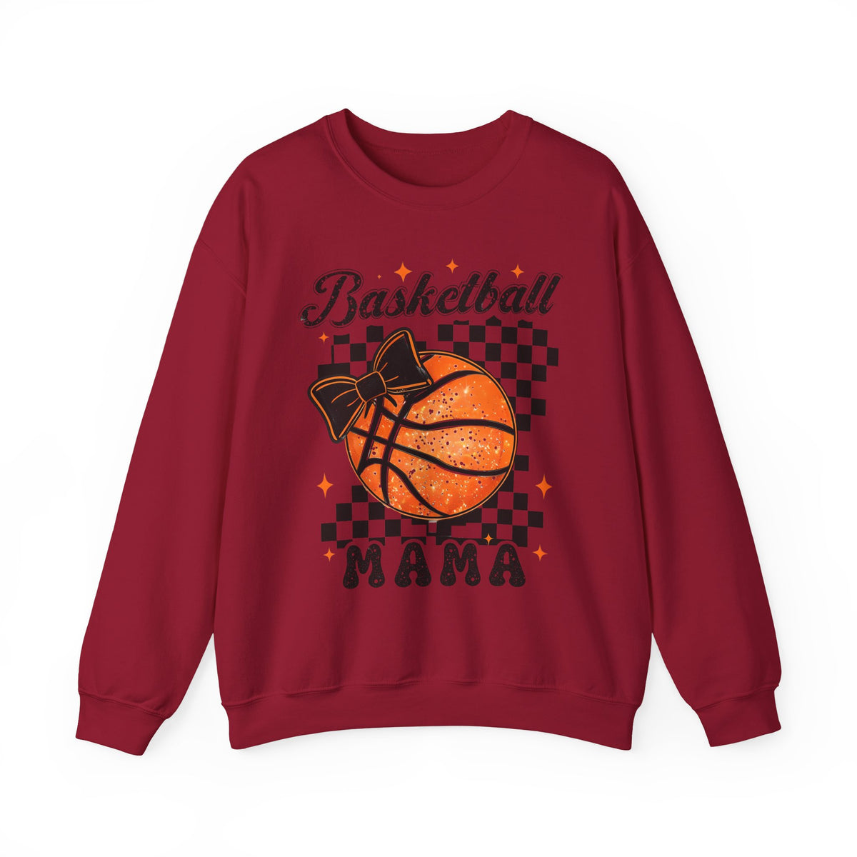 Basketball Mama Sweatshirt – Checkerboard Basketball Mom Crewneck