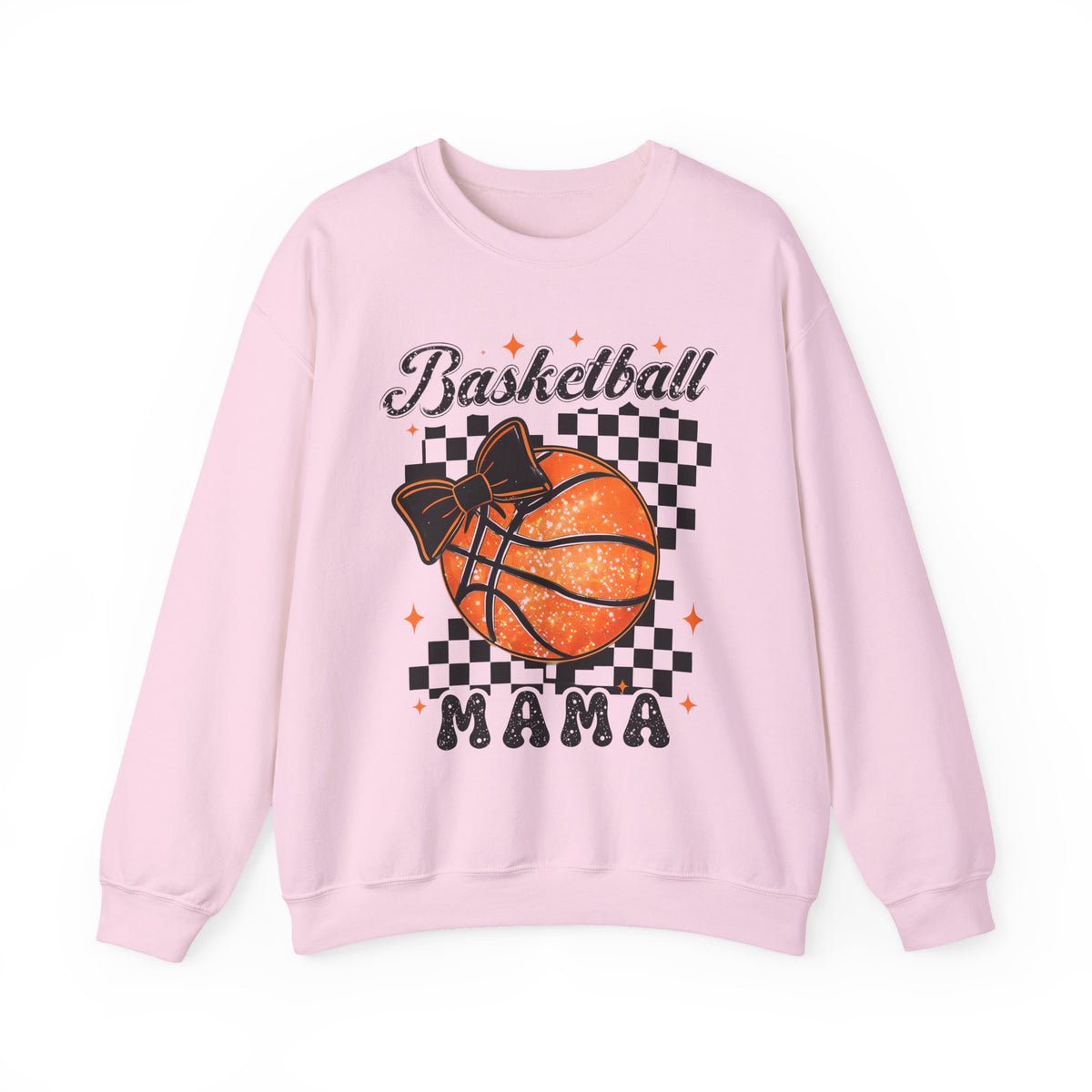 Basketball Mama Sweatshirt – Checkerboard Basketball Mom Crewneck