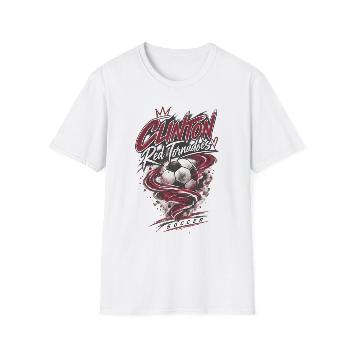 Clinton Red Tornadoes Soccer T-Shirt