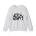 Baseball Mama Sweatshirt — Checkerboard Design with Pink Bow
