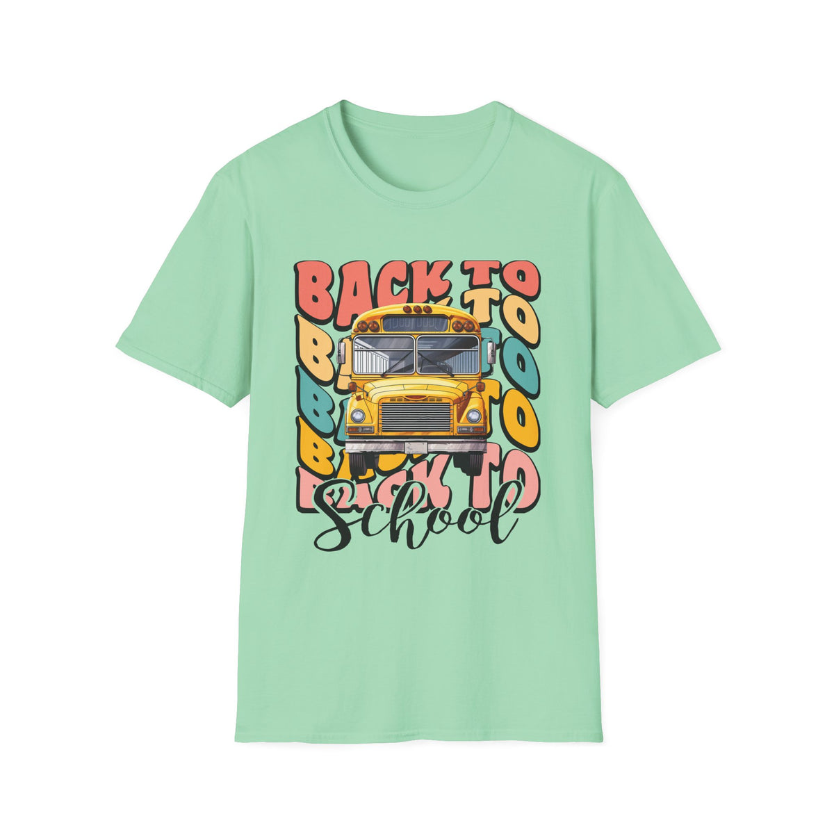 Back to School Bus T-Shirt — Vintage Yellow School Bus Graphic Tee