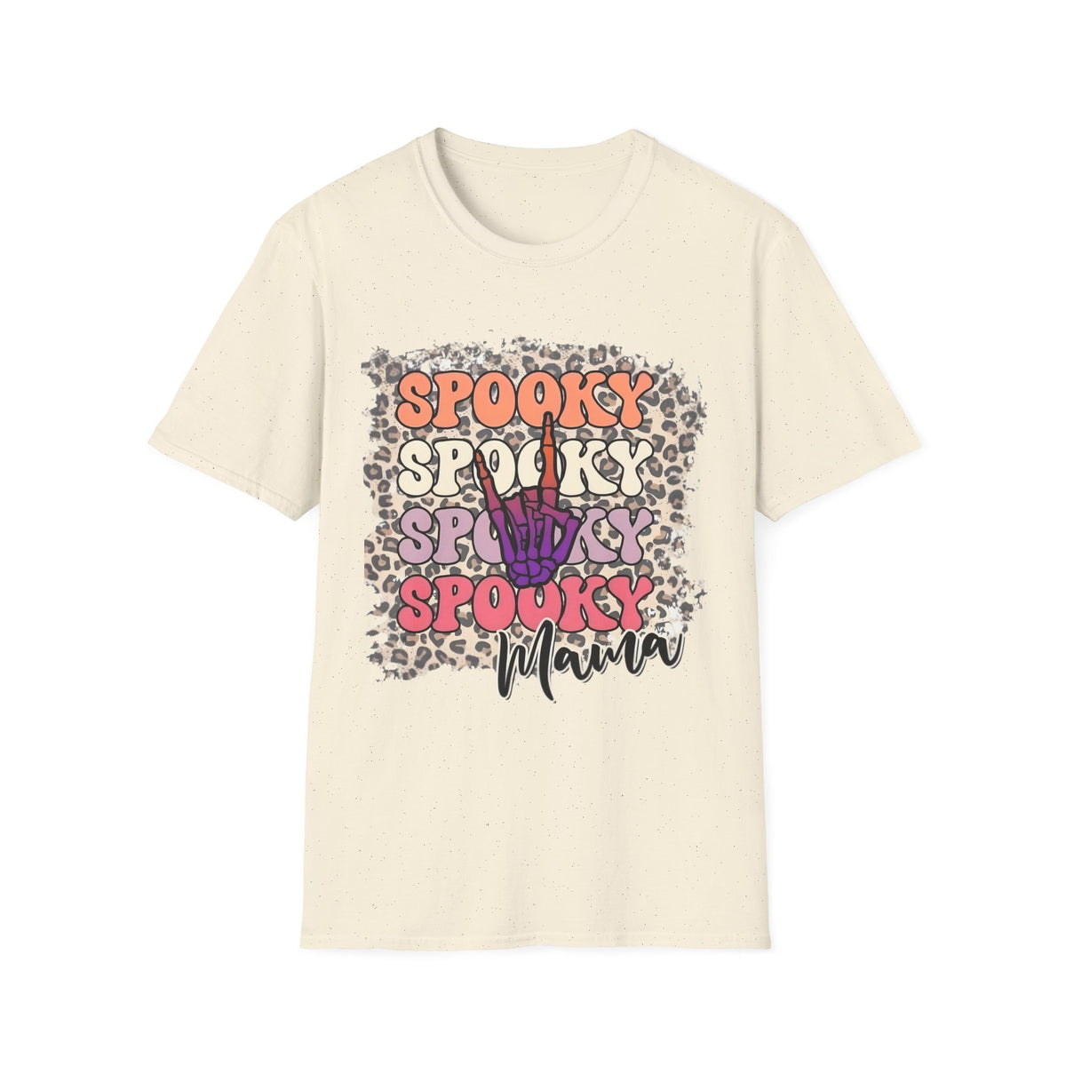 Spooky Mama Leopard Halloween T-Shirt