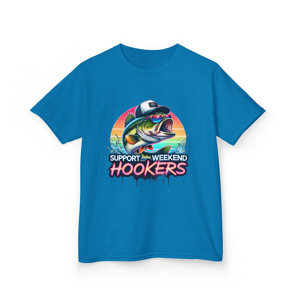 Kids Tee — Support Weekend Hookers Fishing Graphic