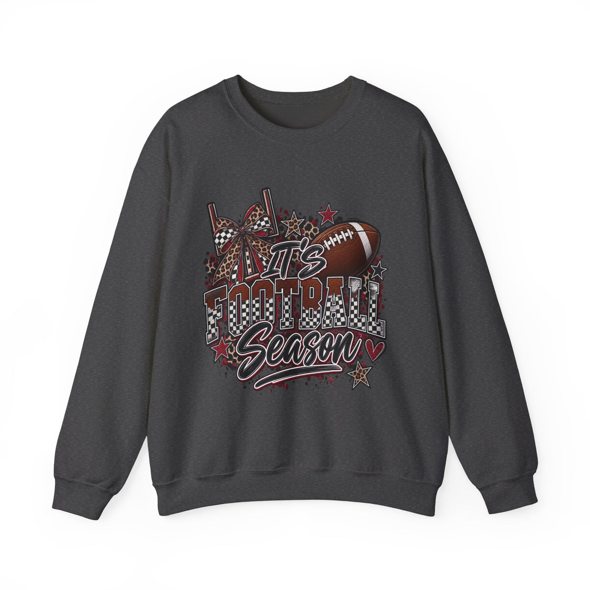 Football Season Crewneck Sweatshirt — "It's Football Season" Graphic