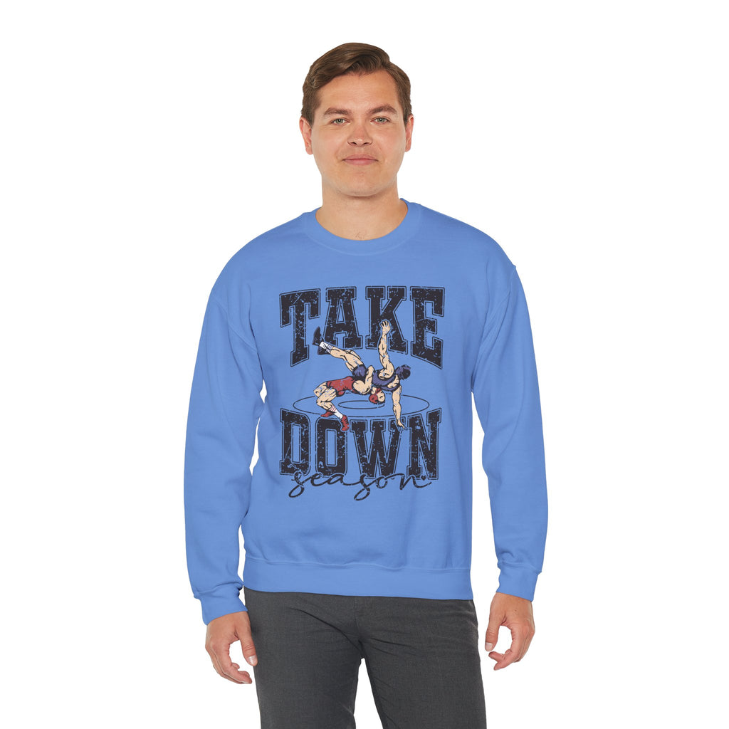 Take Down Season Wrestling Crewneck Sweatshirt