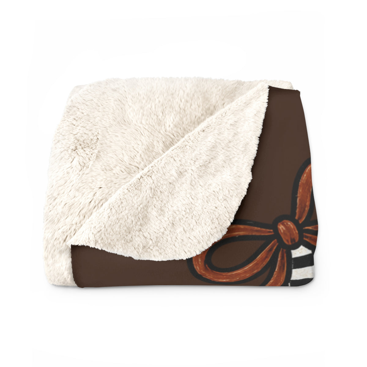 Game Day Sherpa Fleece Blanket - "Football Touchdown" Cozy Team Throw
