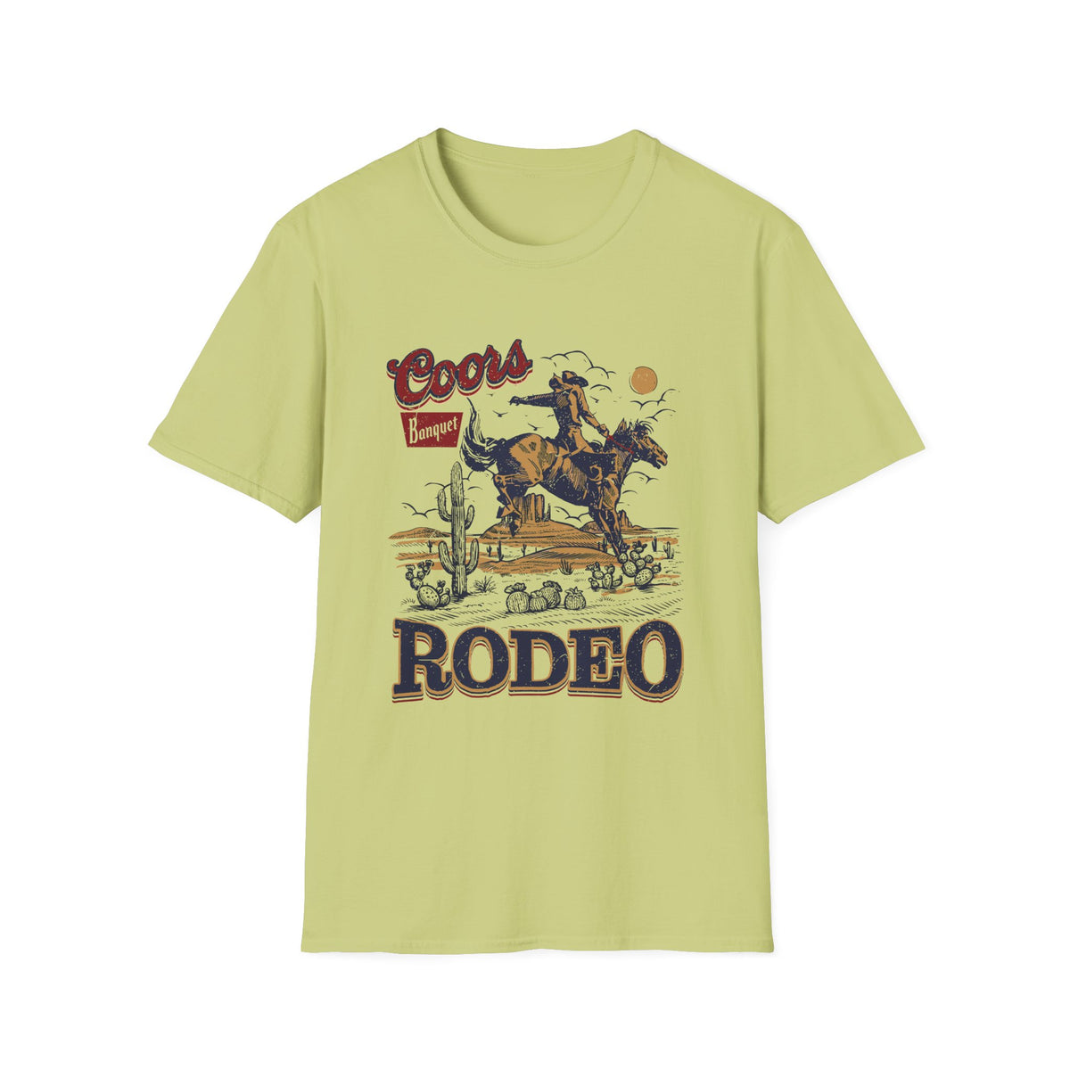 Rodeo Coors Banquet Graphic T-Shirt — Vintage Cowboy Western Tee