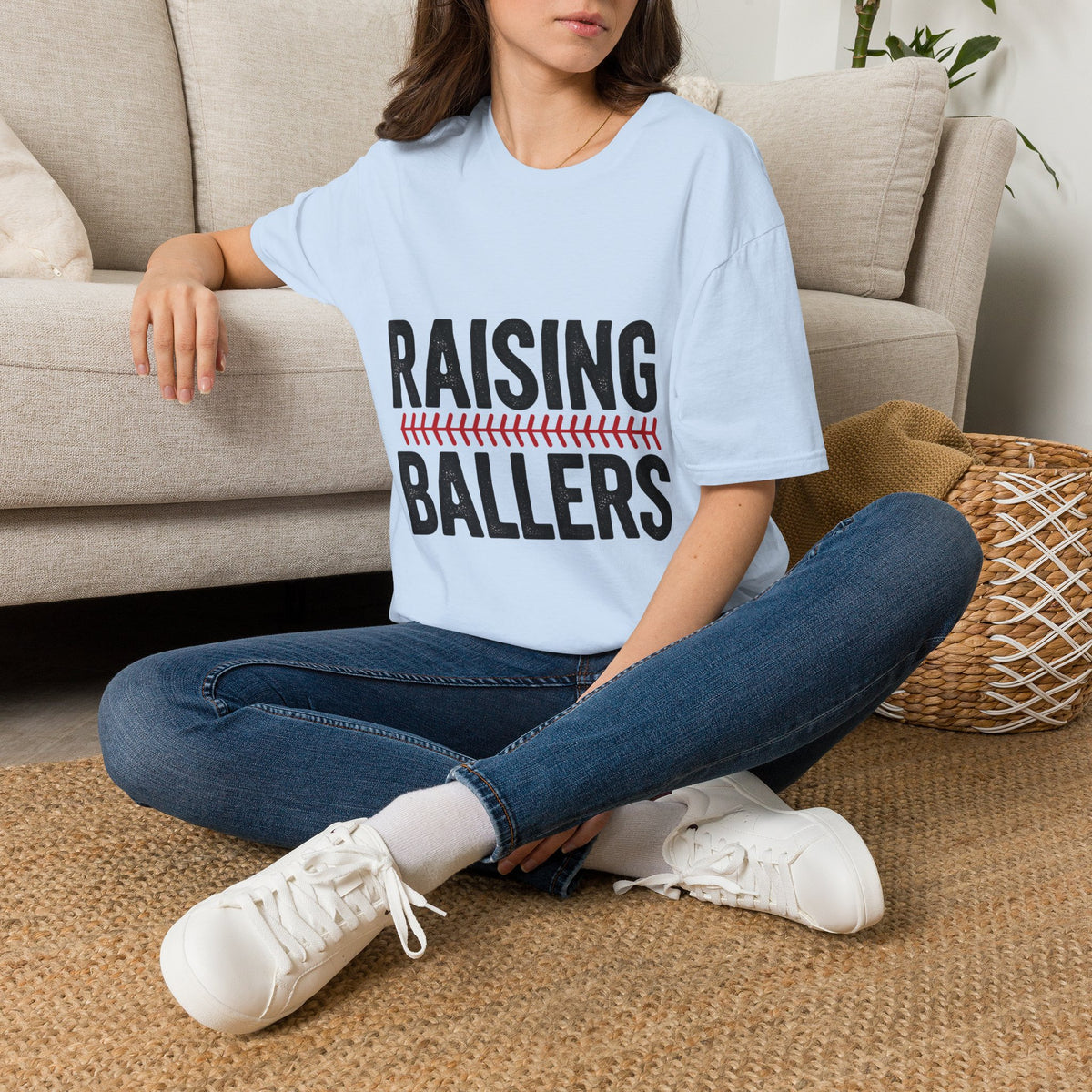 Raising Ballers T-Shirt — Baseball Mom/Dad Youth Sports Tee