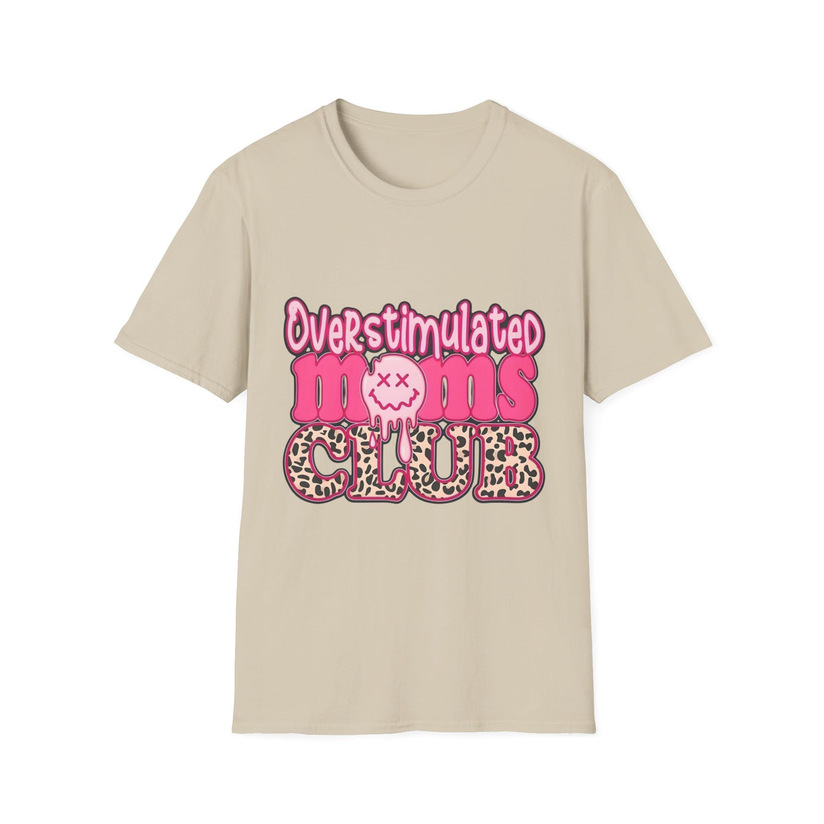 Overstimulated Moms T-Shirt — Funny Mom Club Graphic Tee