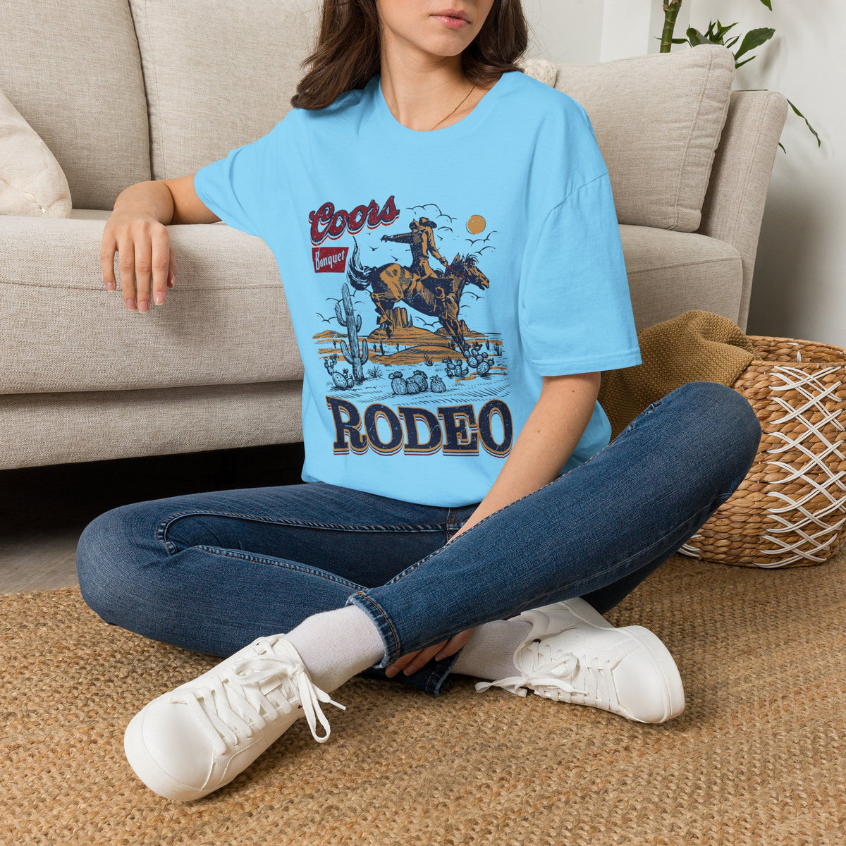 Rodeo Coors Banquet Graphic T-Shirt — Vintage Cowboy Western Tee