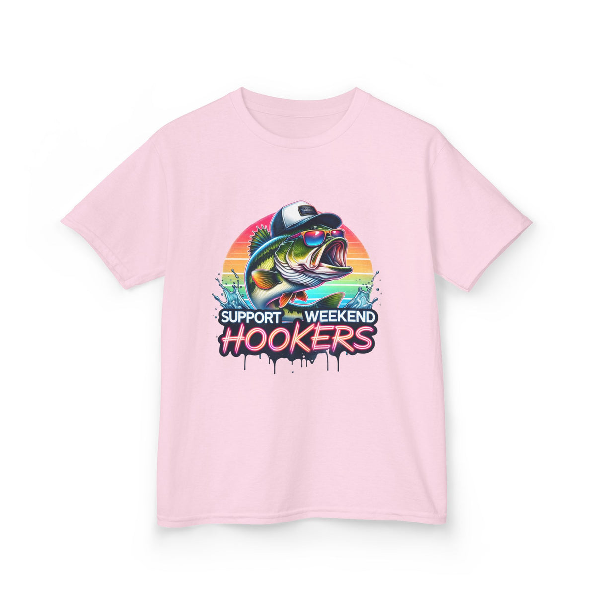 Kids Tee — Support Weekend Hookers Fishing Graphic