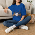 Baseball Mom Leopard Print T-Shirt — Baseball Mom Tee with Baseball Graphic