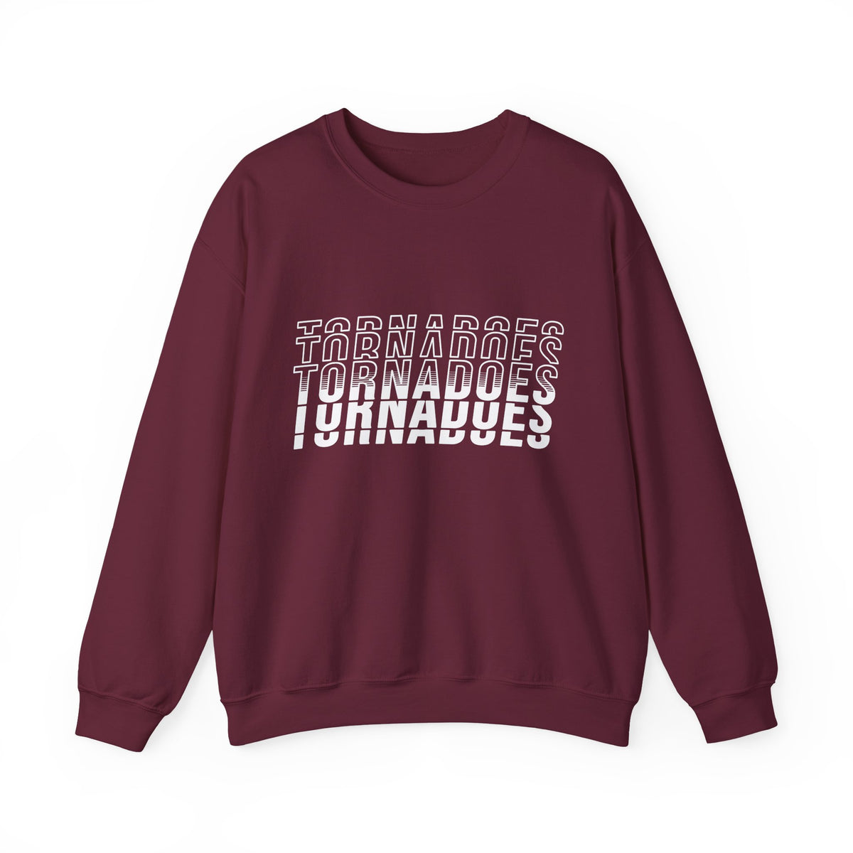 Tornadoes Stacked Text Crewneck Sweatshirt