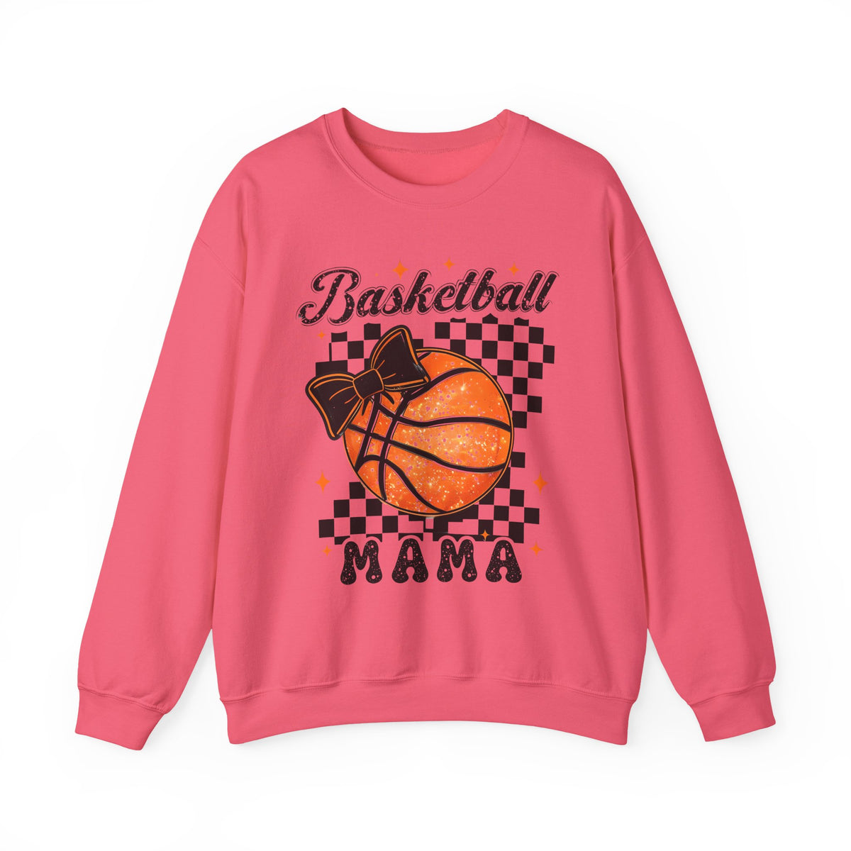 Basketball Mama Sweatshirt – Checkerboard Basketball Mom Crewneck