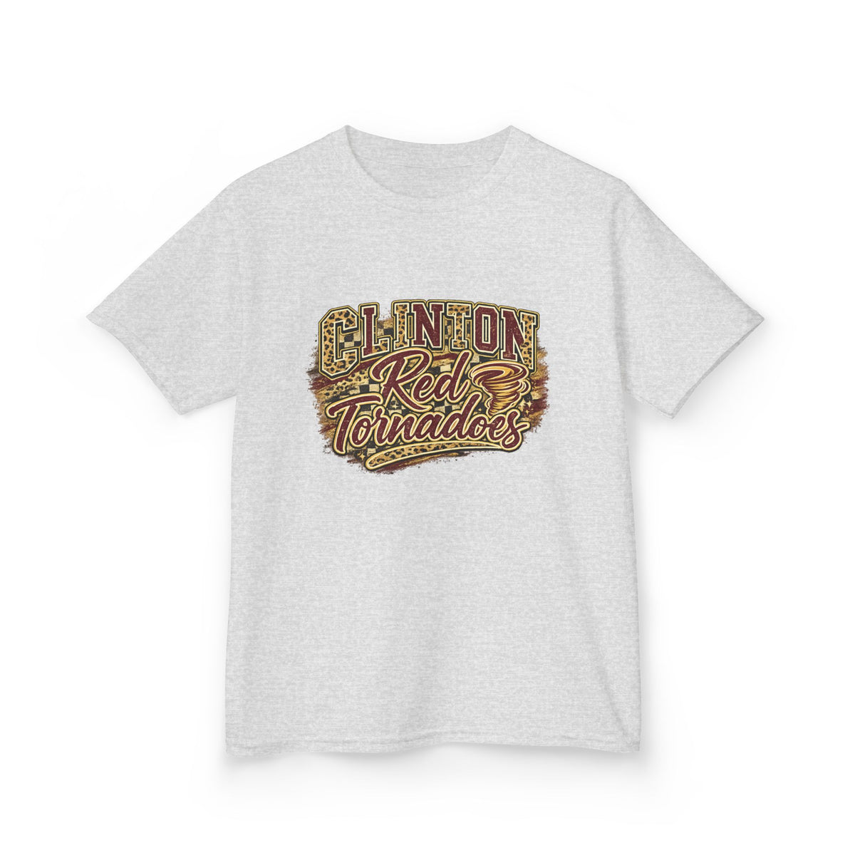 Clinton Red Tornados Kids T‑Shirt — Vintage School Team Logo