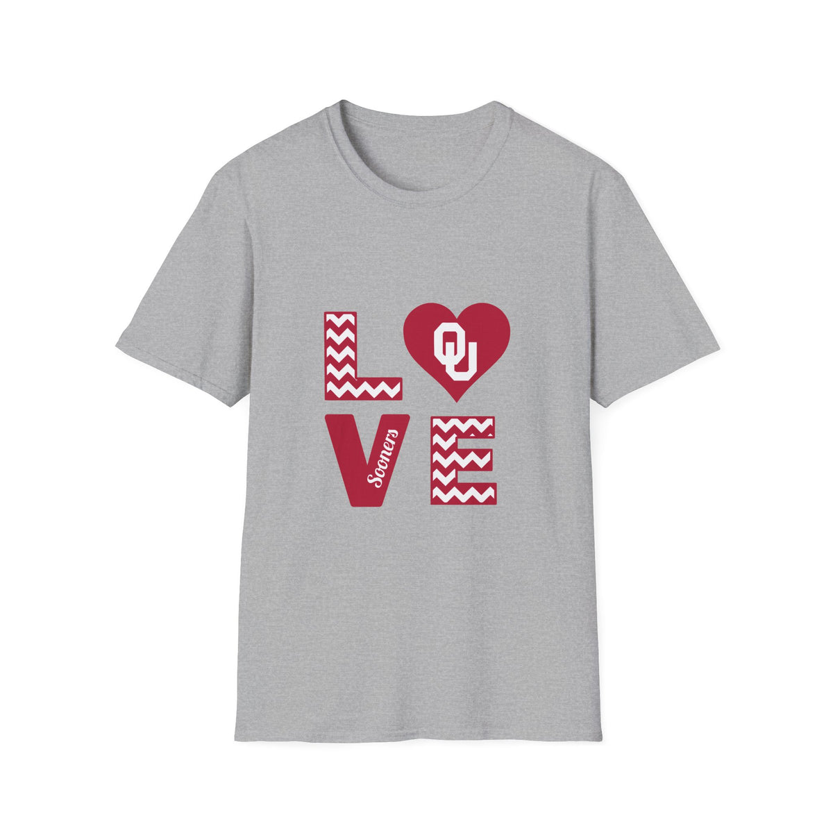 OU Love T-Shirt — Oklahoma Sooners Heart Love Tee