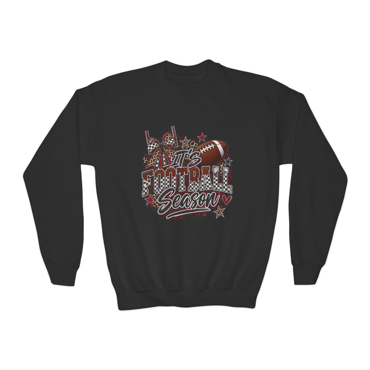 Youth Football Season Crewneck Sweatshirt –"ITS FOOTBALL SEASON