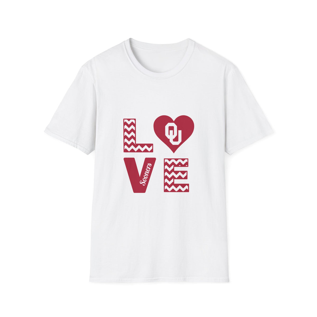 OU Love T-Shirt — Oklahoma Sooners Heart Love Tee