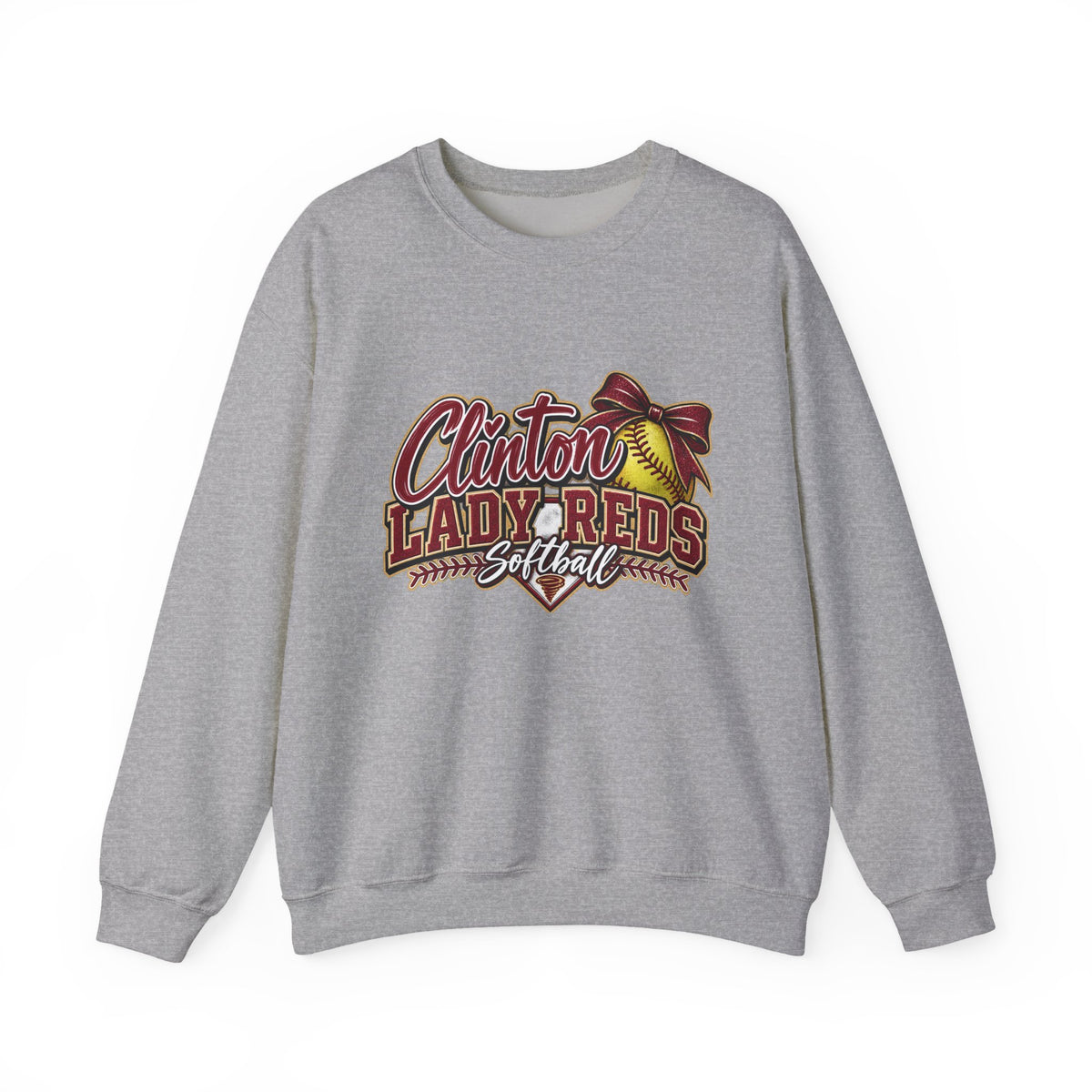 Clinton Lady Reds Softball Crewneck Sweatshirt