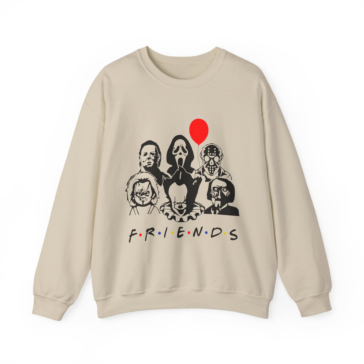 Horror Movie Characters "F.R.I.E.N.D.S" Crewneck Sweatshirt