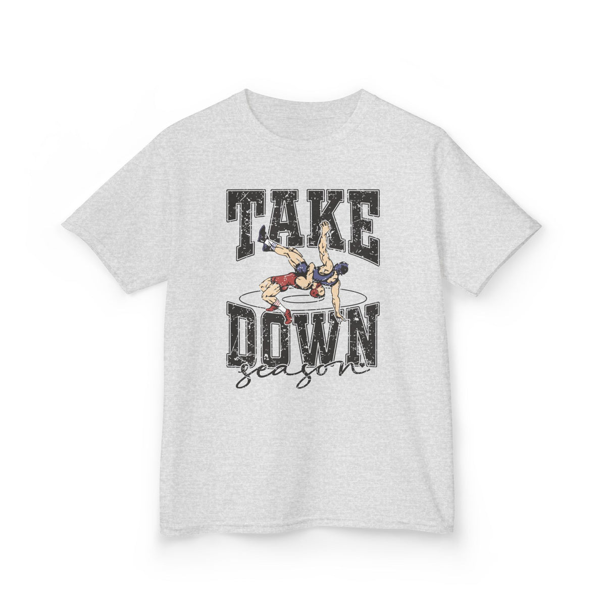 Wrestling "Take Down Season" Kids T-Shirt — Youth Wrestling Tee