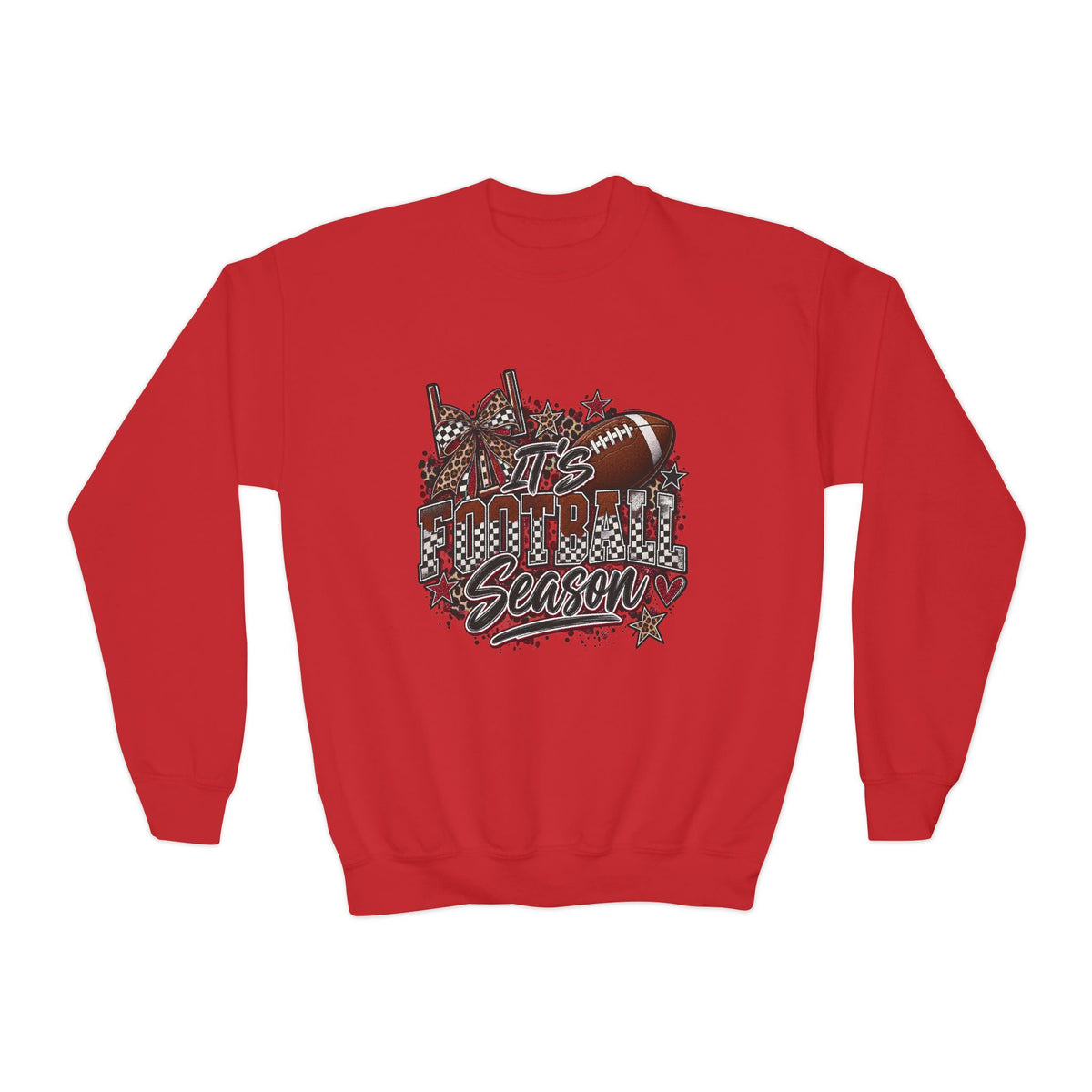 Youth Football Season Crewneck Sweatshirt –"ITS FOOTBALL SEASON