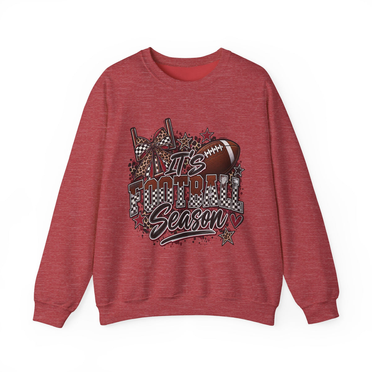 Football Season Crewneck Sweatshirt — "It's Football Season" Graphic