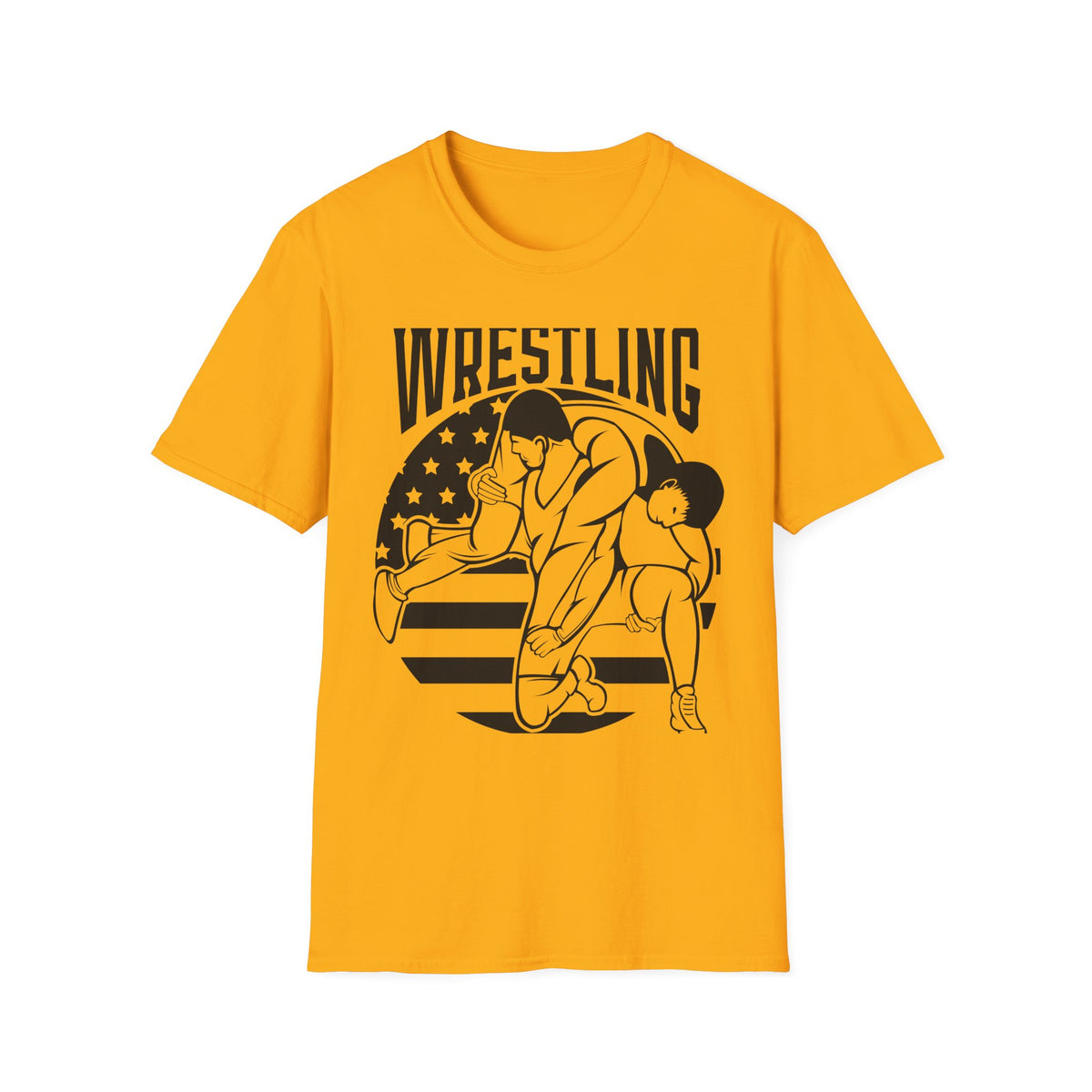 Wrestling T-Shirt — USA Flag Grapplers Graphic Tee
