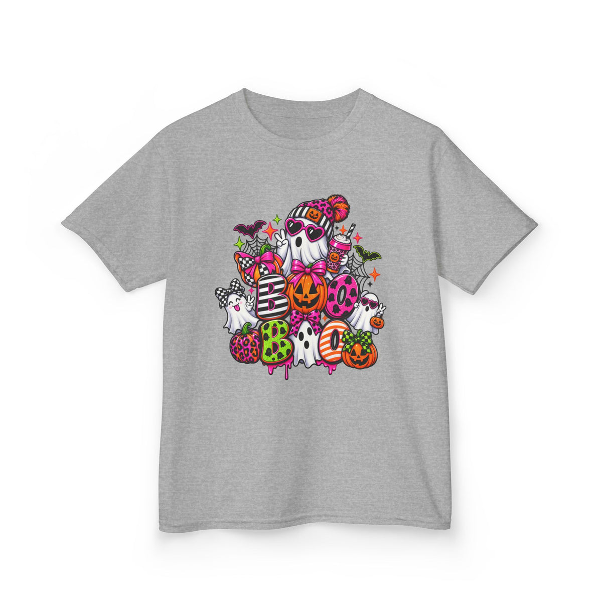 Kids Halloween Ghosts & Pumpkins T-Shirt — Cute Spooky Trick-or-Treat Tee