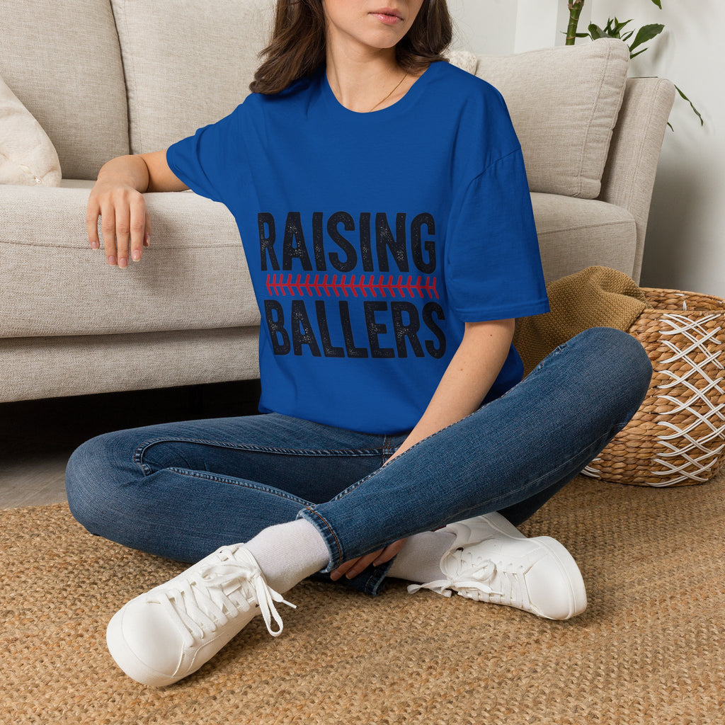 Raising Ballers T-Shirt — Baseball Mom/Dad Youth Sports Tee