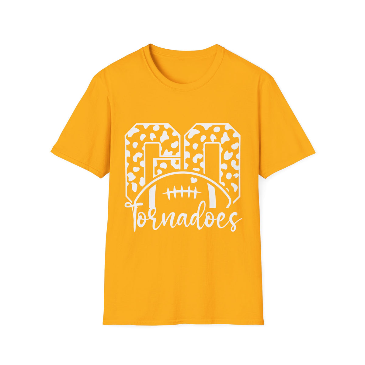 Tornadoes Football — Leopard Print 'GO Tornadoes' Sports Shirt