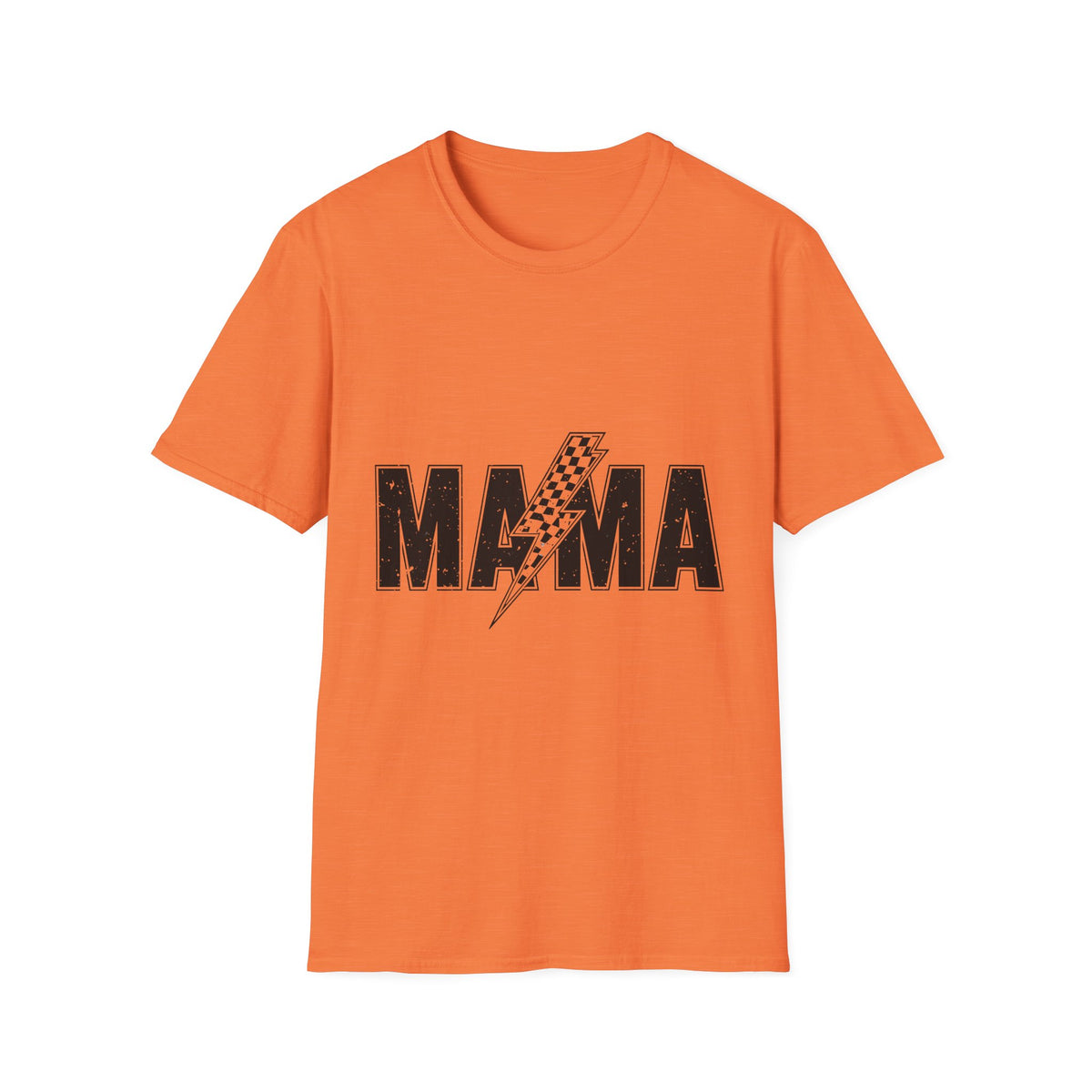Mama Lightning Bolt T-Shirt — Retro Racing Graphic Tee for Moms