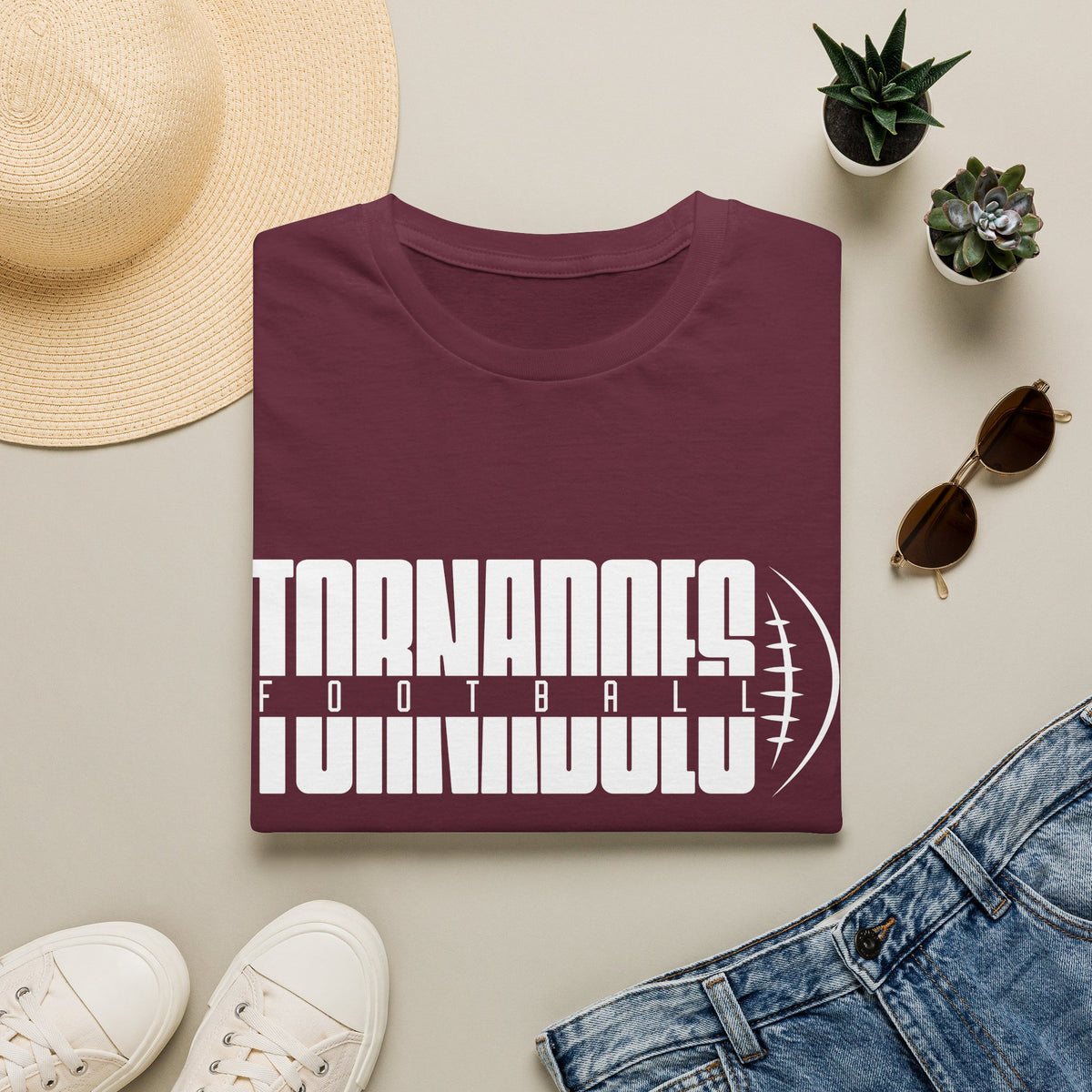 Tornadoes Football T-Shirt — Bold Team Logo Tee