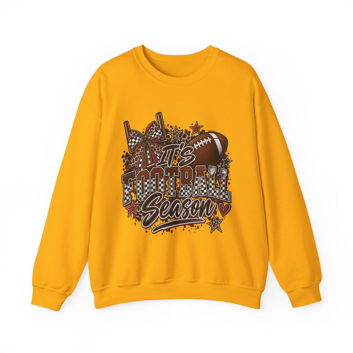 Football Season Crewneck Sweatshirt — "It's Football Season" Graphic