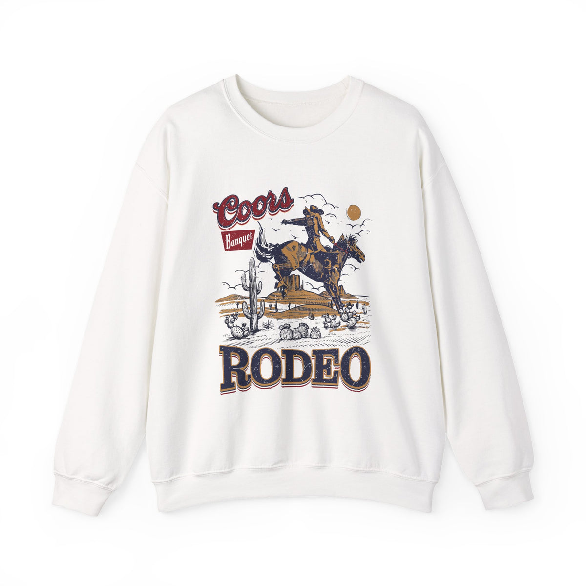 Rodeo Cowboy Sweatshirt — Coors Rodeo Vintage Western Pullover