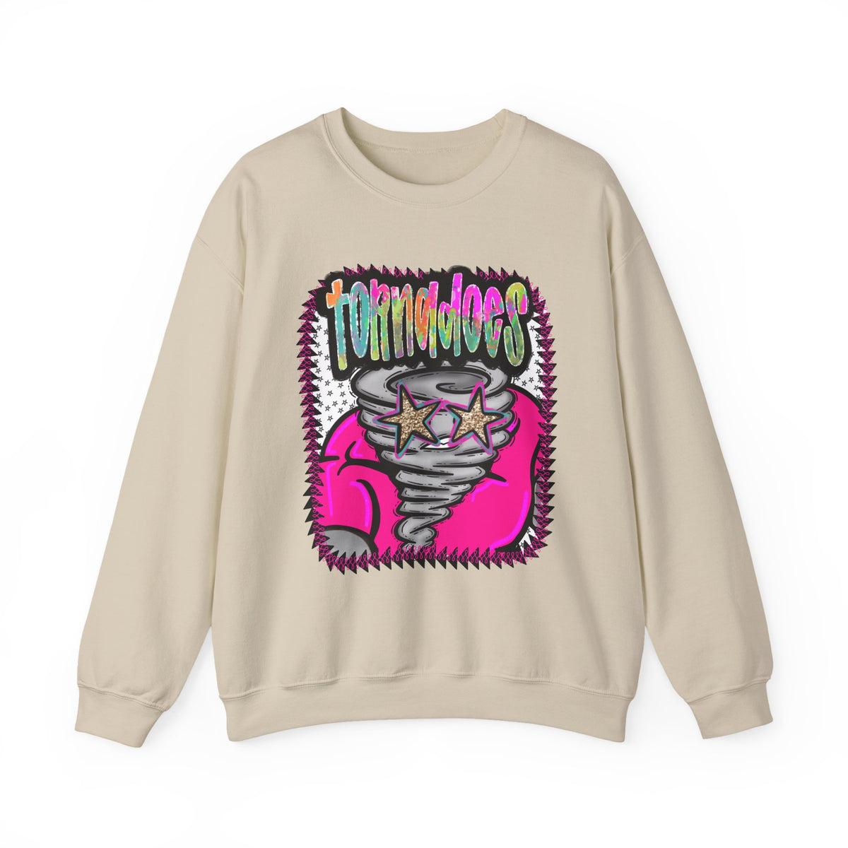 Tornadoes Crewneck Sweatshirt — Retro Neon