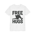 Free Hugs Youth Tee — Funny Wrestling Graphic Shirt for Kids