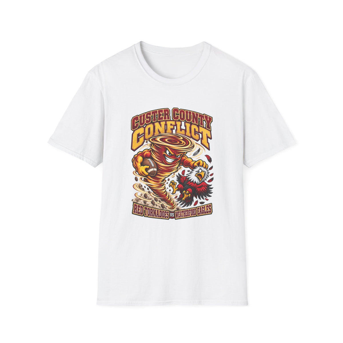 T-Shirt — Custer County Conflict Tornado Mascot Graphic Tee
