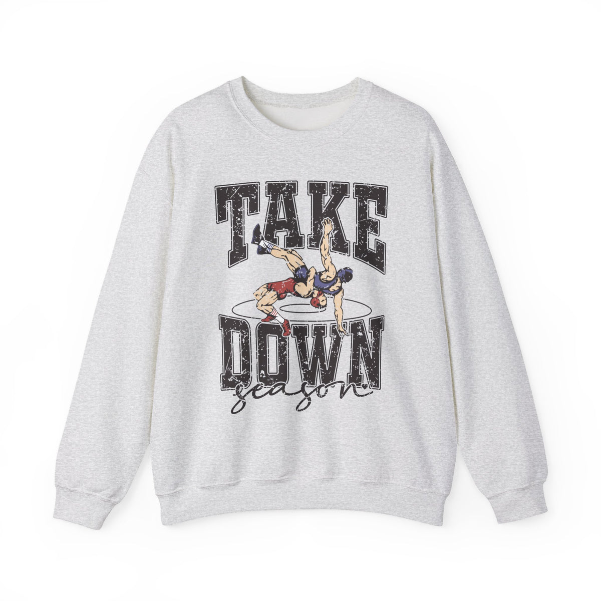 Take Down Season Wrestling Crewneck Sweatshirt