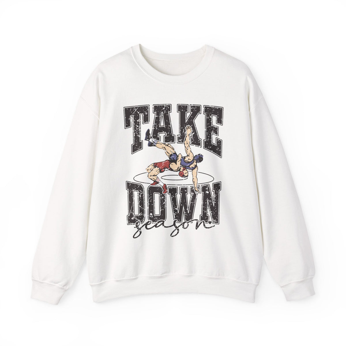 Take Down Season Wrestling Crewneck Sweatshirt
