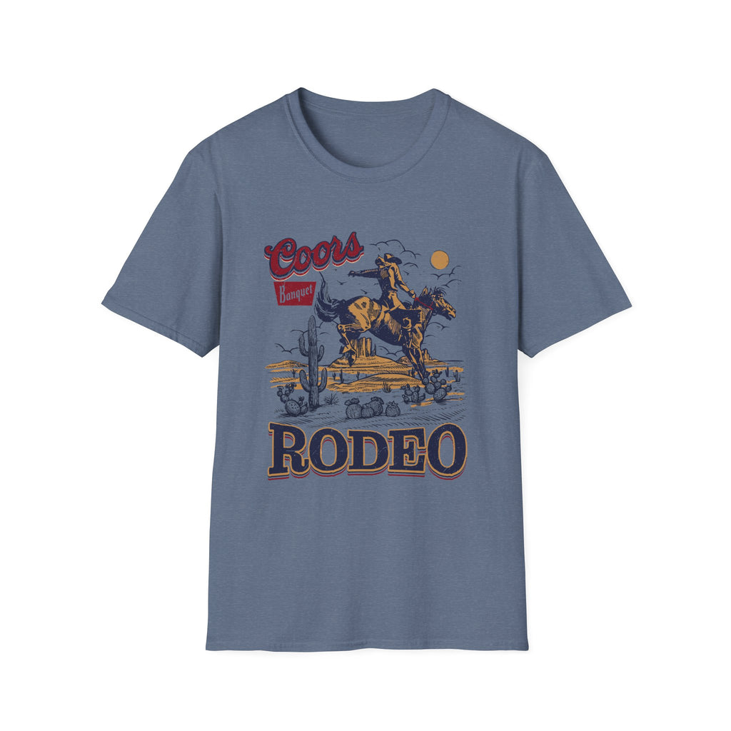 Rodeo Coors Banquet Graphic T-Shirt — Vintage Cowboy Western Tee