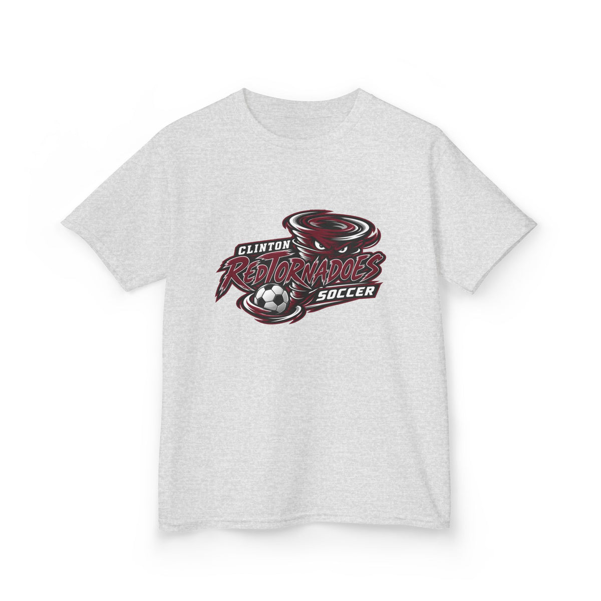 Kids Soccer Team Tee — "Clinton Tornadoes Soccer" Youth Shirt