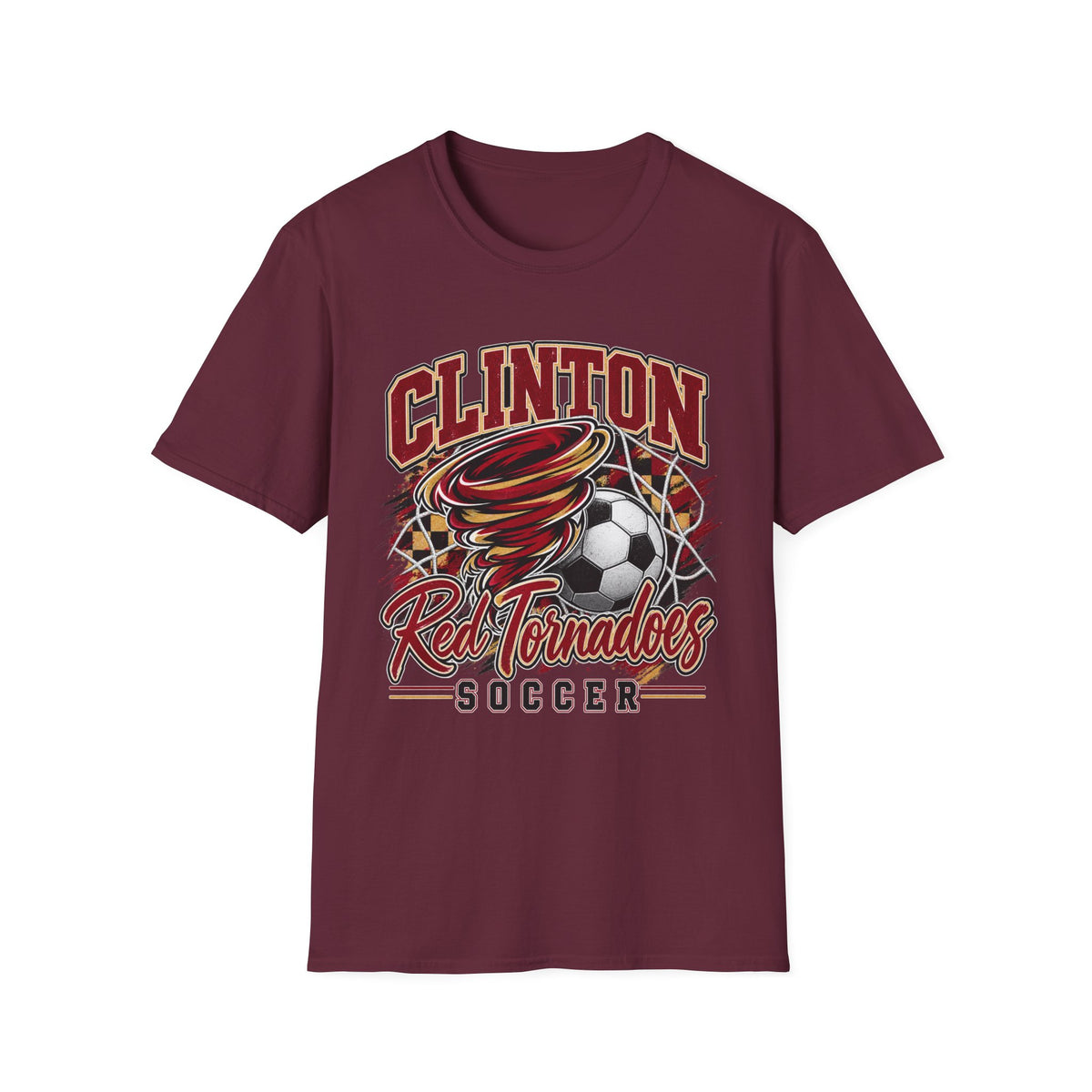 Clinton Red Tornados Soccer T-Shirt