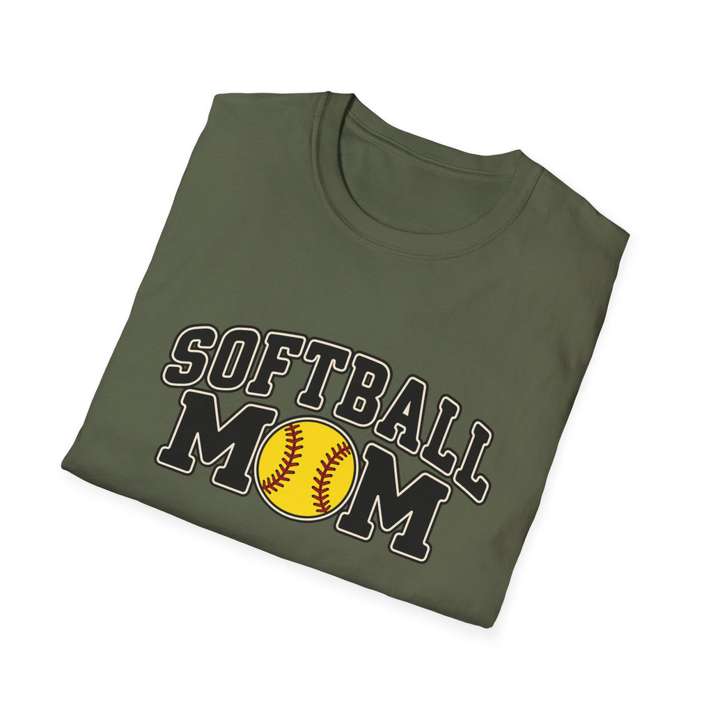 Softball Mom T-Shirt — Vintage Team Spirit Softball Tee