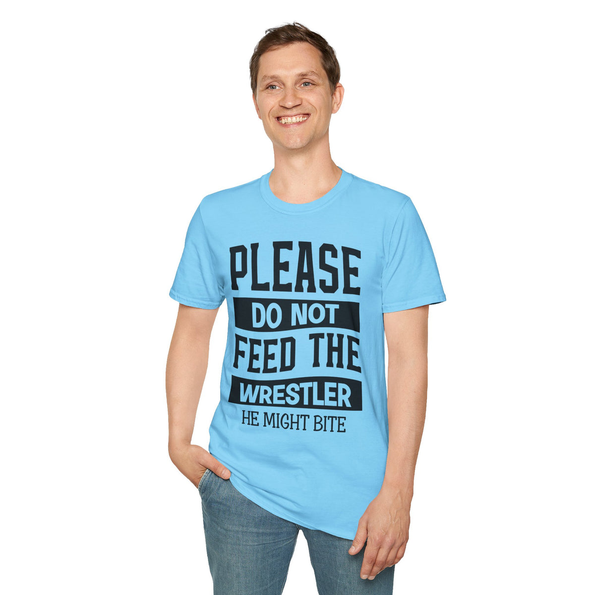 Please Do Not Feed The Wrestler T-Shirt — Funny Wrestling Shirt