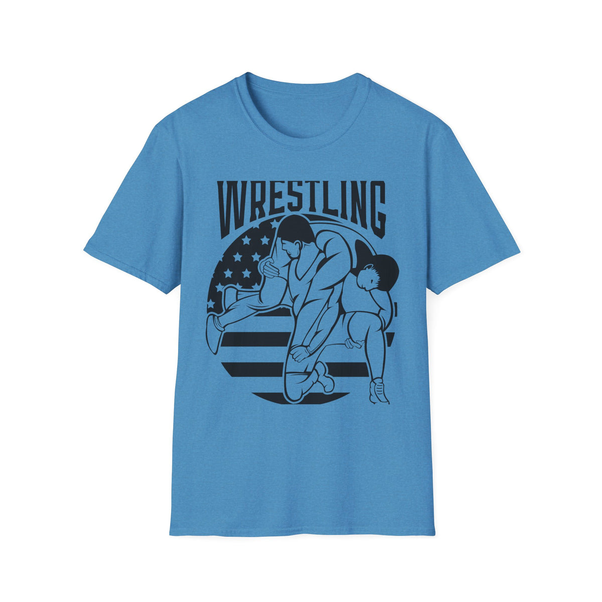 Wrestling T-Shirt — USA Flag Grapplers Graphic Tee