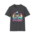 Fishing T-Shirt — “Support Weekend Hookers” Retro Bass Design