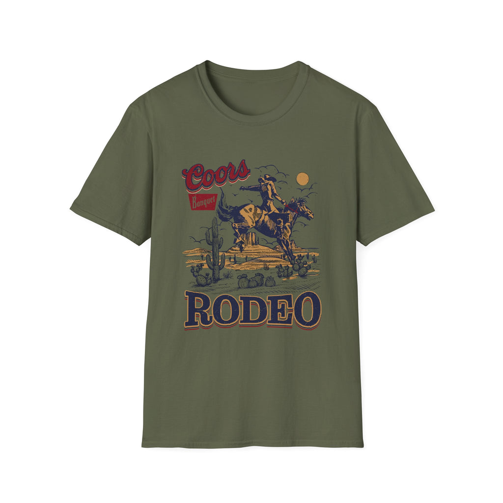 Rodeo Coors Banquet Graphic T-Shirt — Vintage Cowboy Western Tee