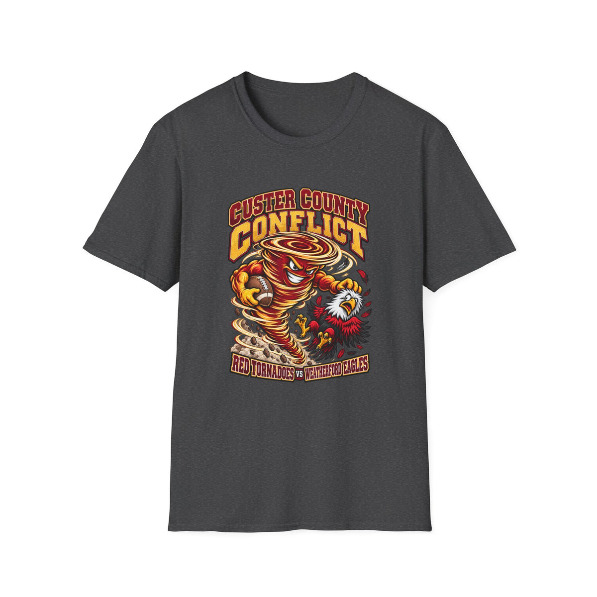 T-Shirt — Custer County Conflict Tornado Mascot Graphic Tee