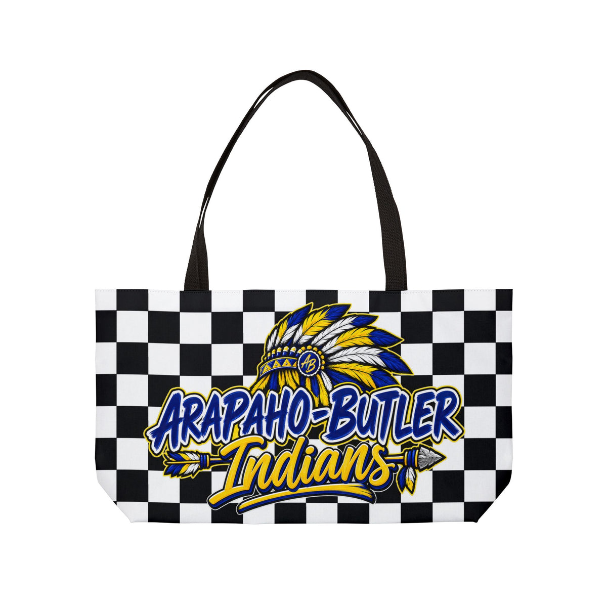 Arapaho-Butler Indians Checkerboard Weekender Tote